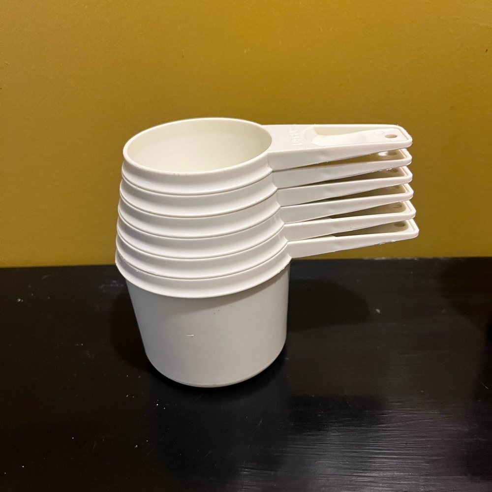 Vintage Tupperware measuring cups 1970’s